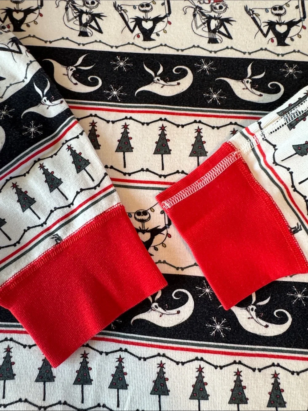 Hanna Andersson Adult Nightmare Before Christmas Pjs- XS top/S pants, mommy & me